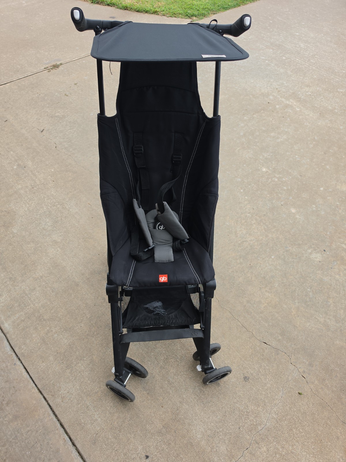 GB Pockit Compact Air All Terrain - Folding Stroller - Black - Fits in Backpack