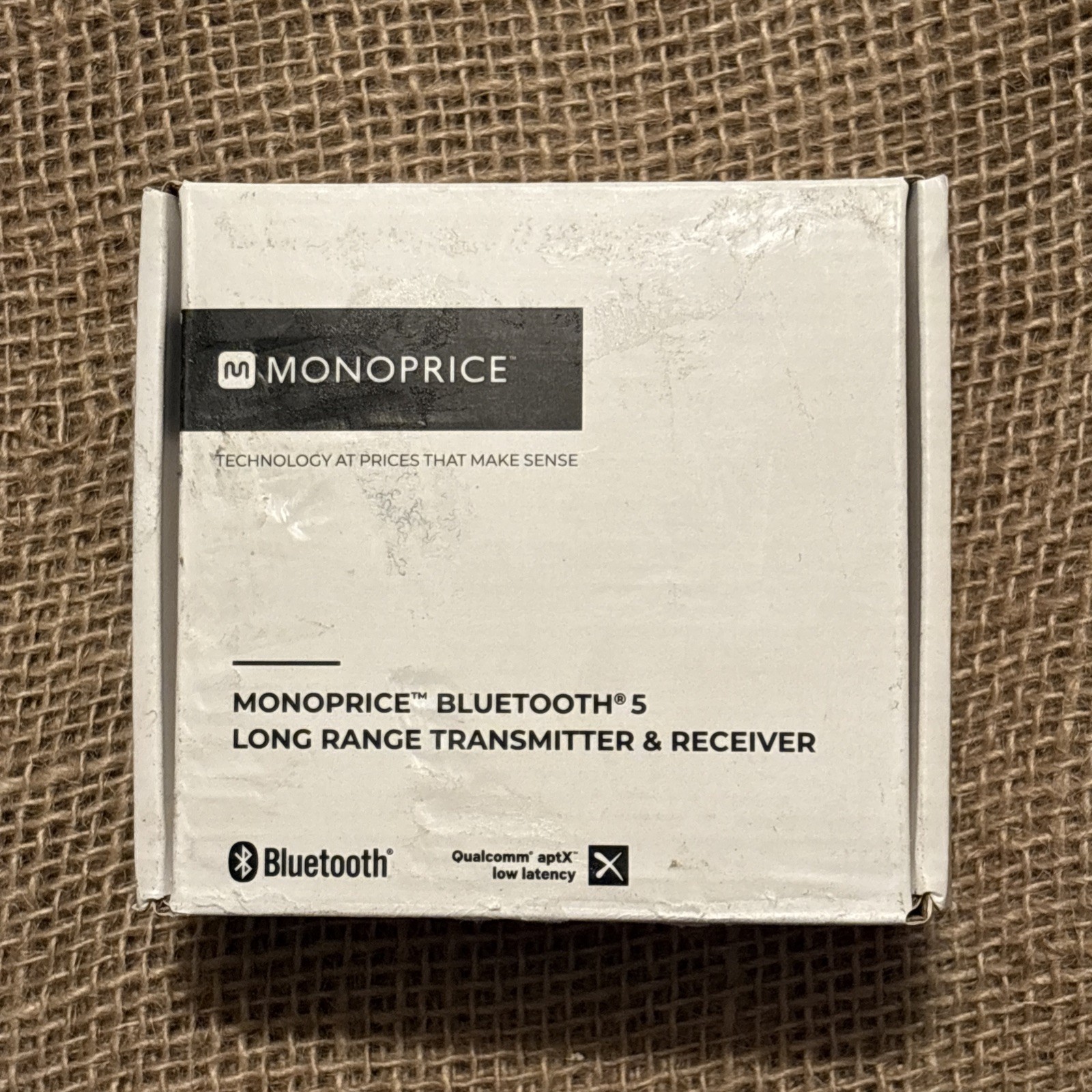 Monoprice Premium Bluetooth 5 Transmitter & Receiver With aptx HD aptX Open Box