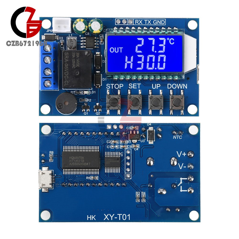 High-Precision Digital Thermostat DC 6.0-30V Temperature Controller -50°C~110°C
