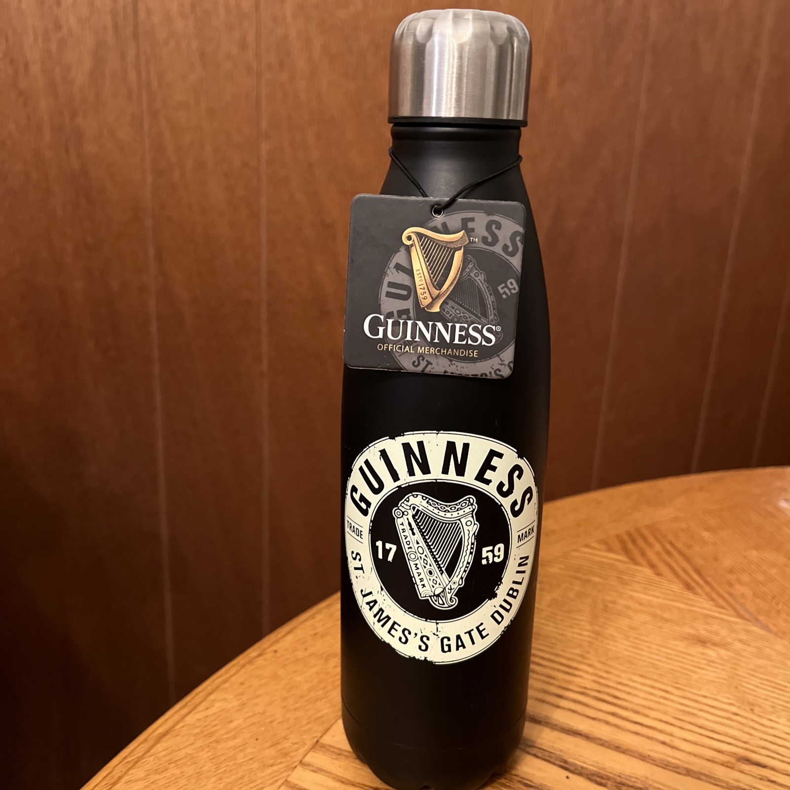 Genuine Guinness Aluminum Water Bottle