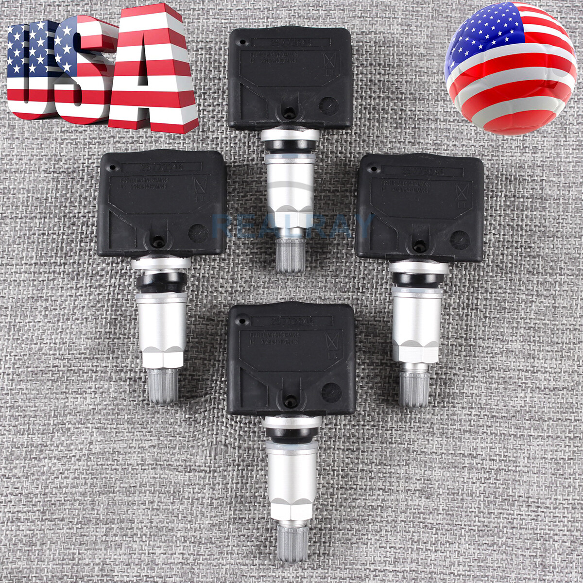 4pcs TPMS Tire Pressure Sensor 25773946 For 2001-2004 Chevrolet Corvette 5.7L