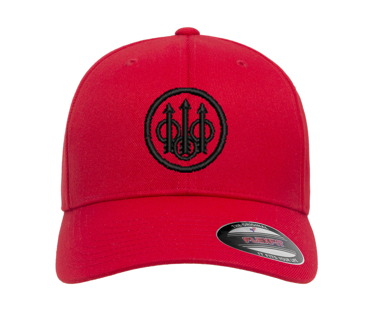 Beretta Circle Logo Embroidered Flexfit Hat Flat or Curved