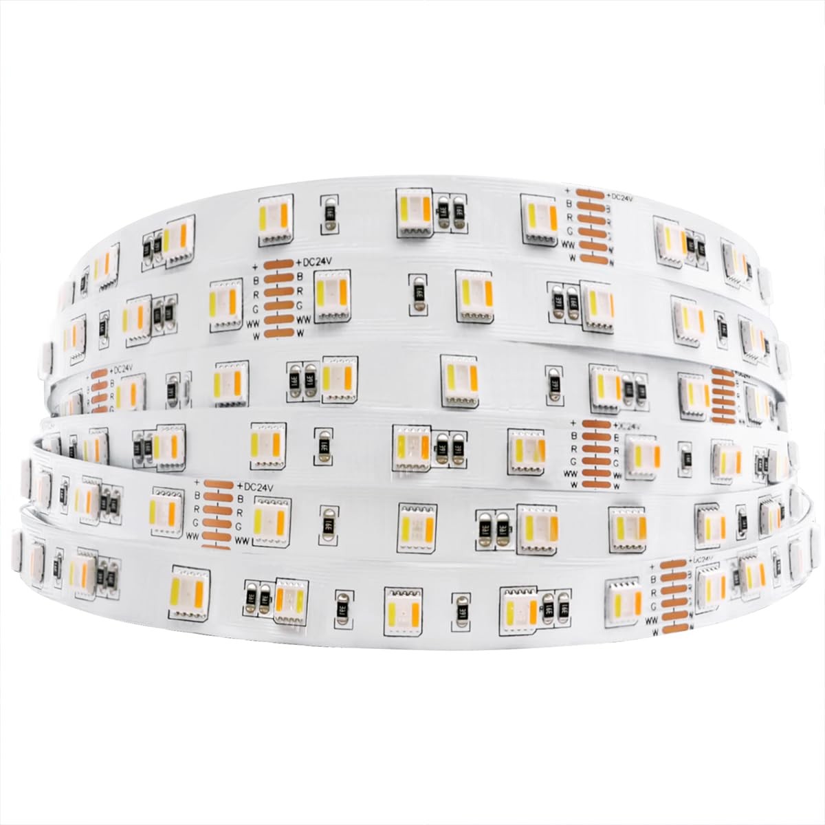 24VDC RGB+CCT 5 Chips in 1 Super Bright LEDs Flexible LED Strip Lights, High ...
