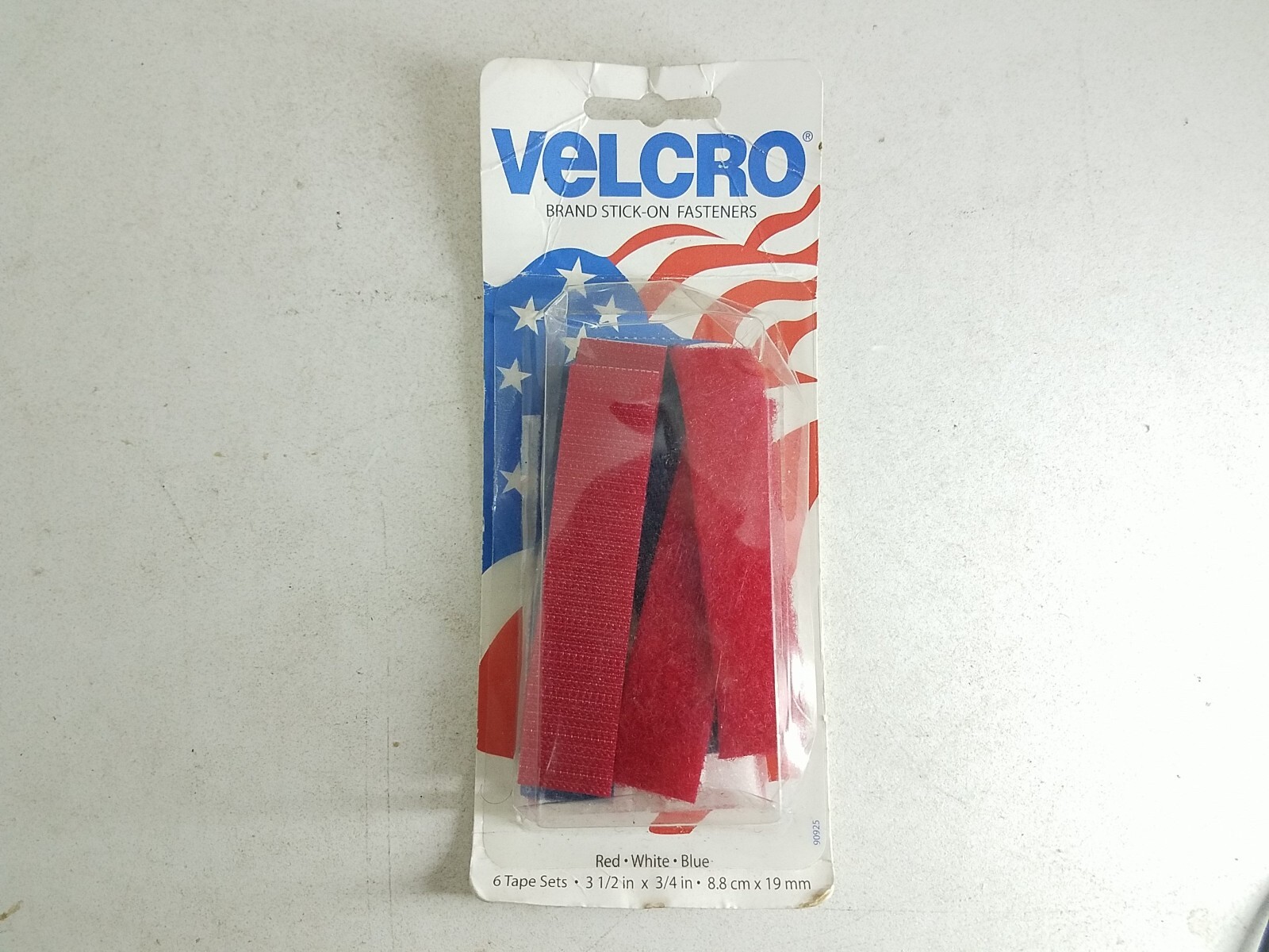 Velcro Red White And Blue Six Tape Set Three And A Half Inch By 3/4 Inch