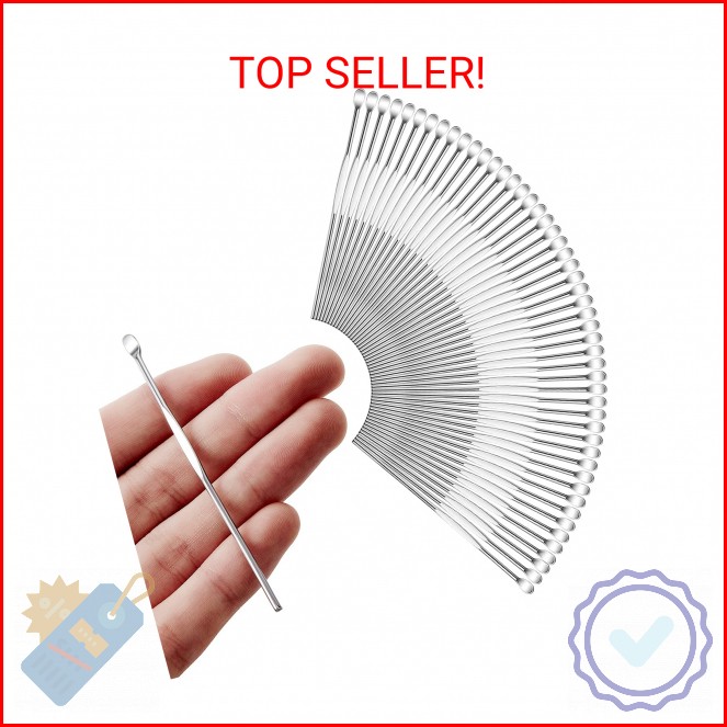 Honoson 50 Pieces Stainless Steel Wax Carving Tool Clay Sculpting Tools Spoon Ca