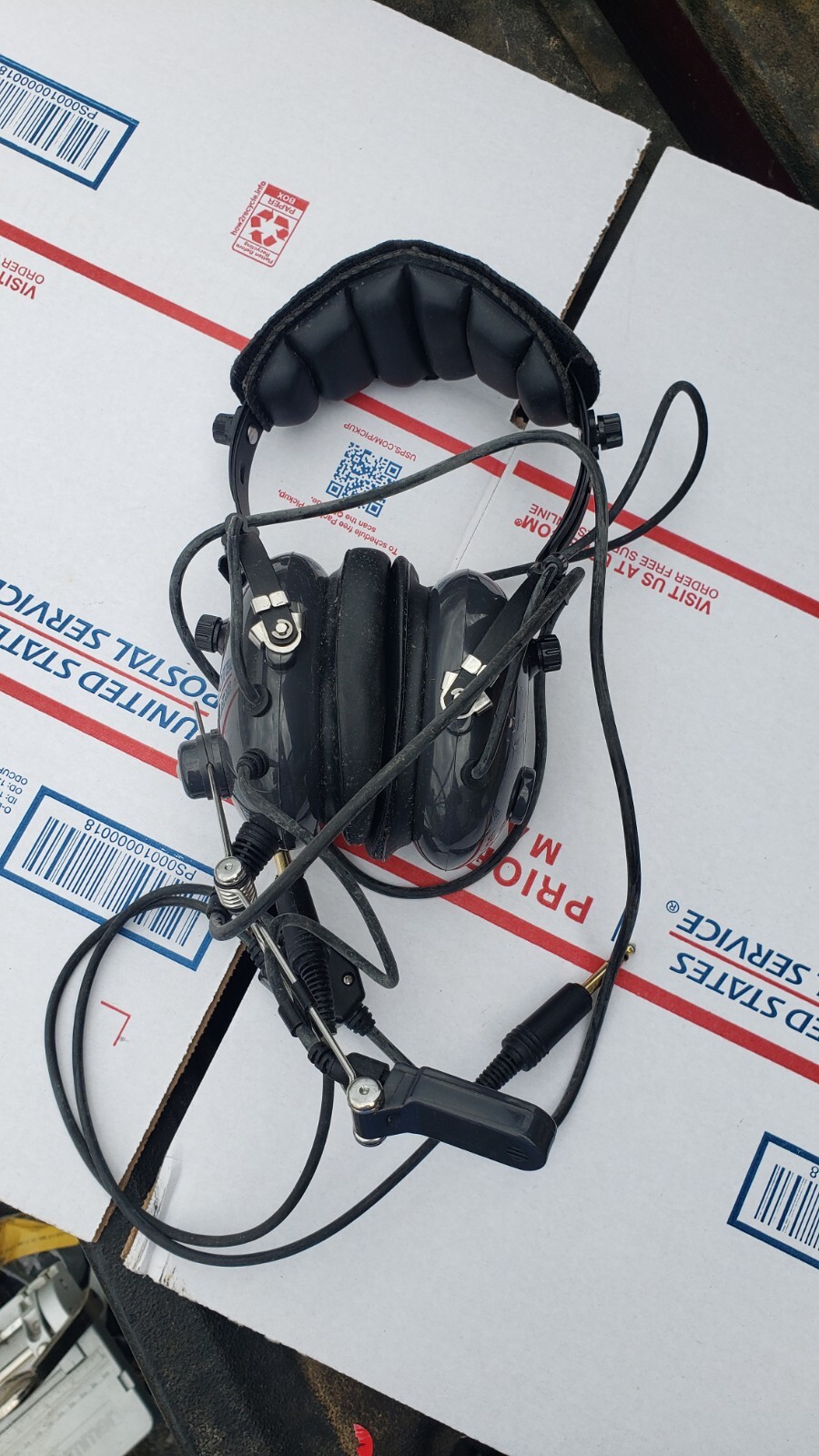 Avcomm AC-454PNR Aviation Headset Push to Talk Switch / Helicopter Airplane Whs3