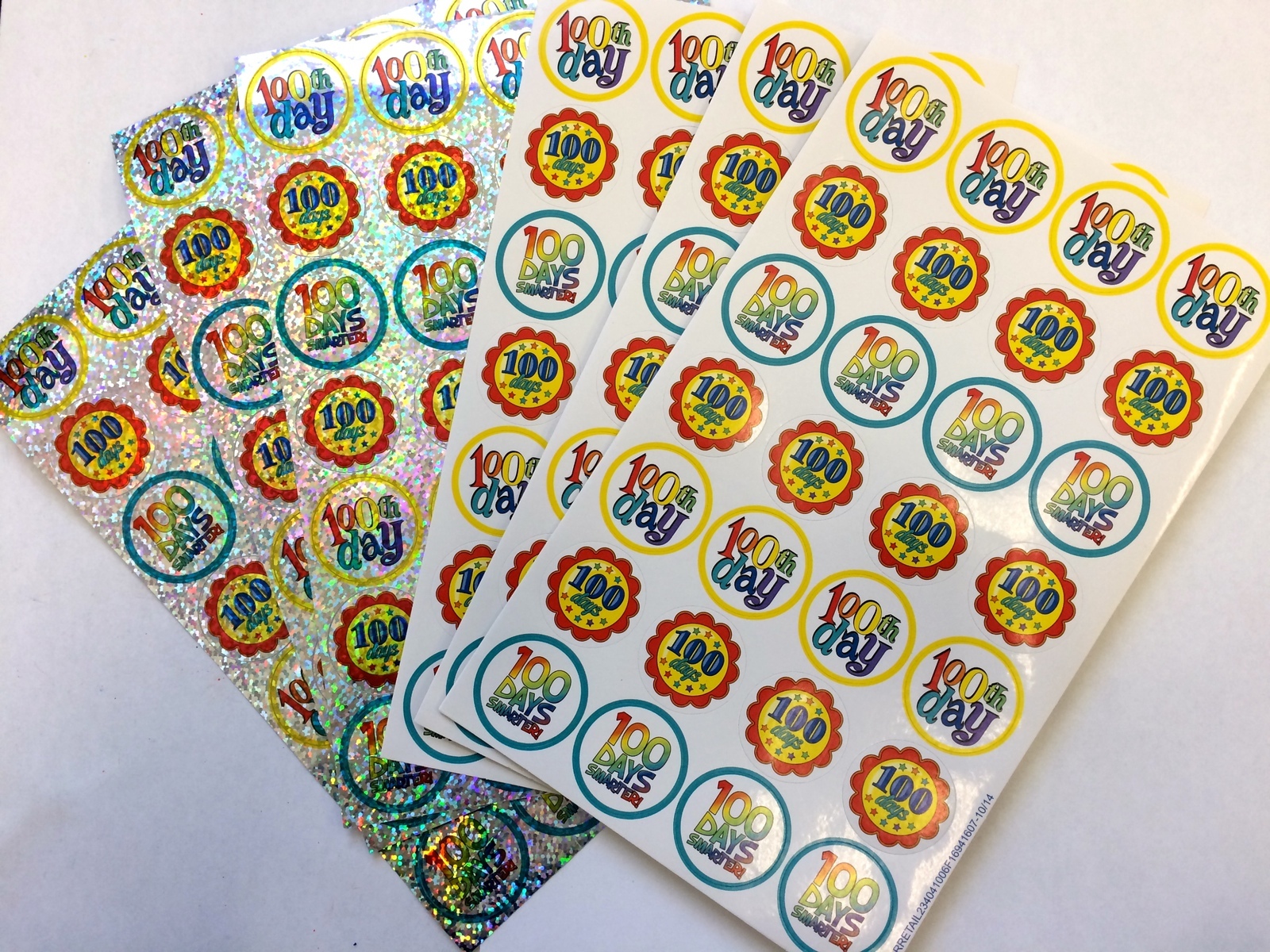 168 100 Days School  Reward Stickers Party Favor Teacher Supply
