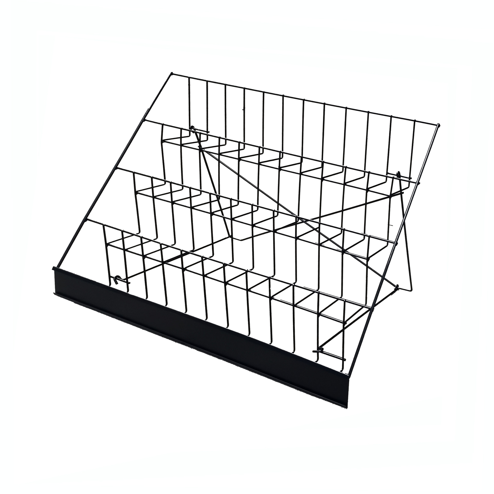 4-Tier 29" Wire Display Rack Literature Brochure Magazine Stand Book Tabletop