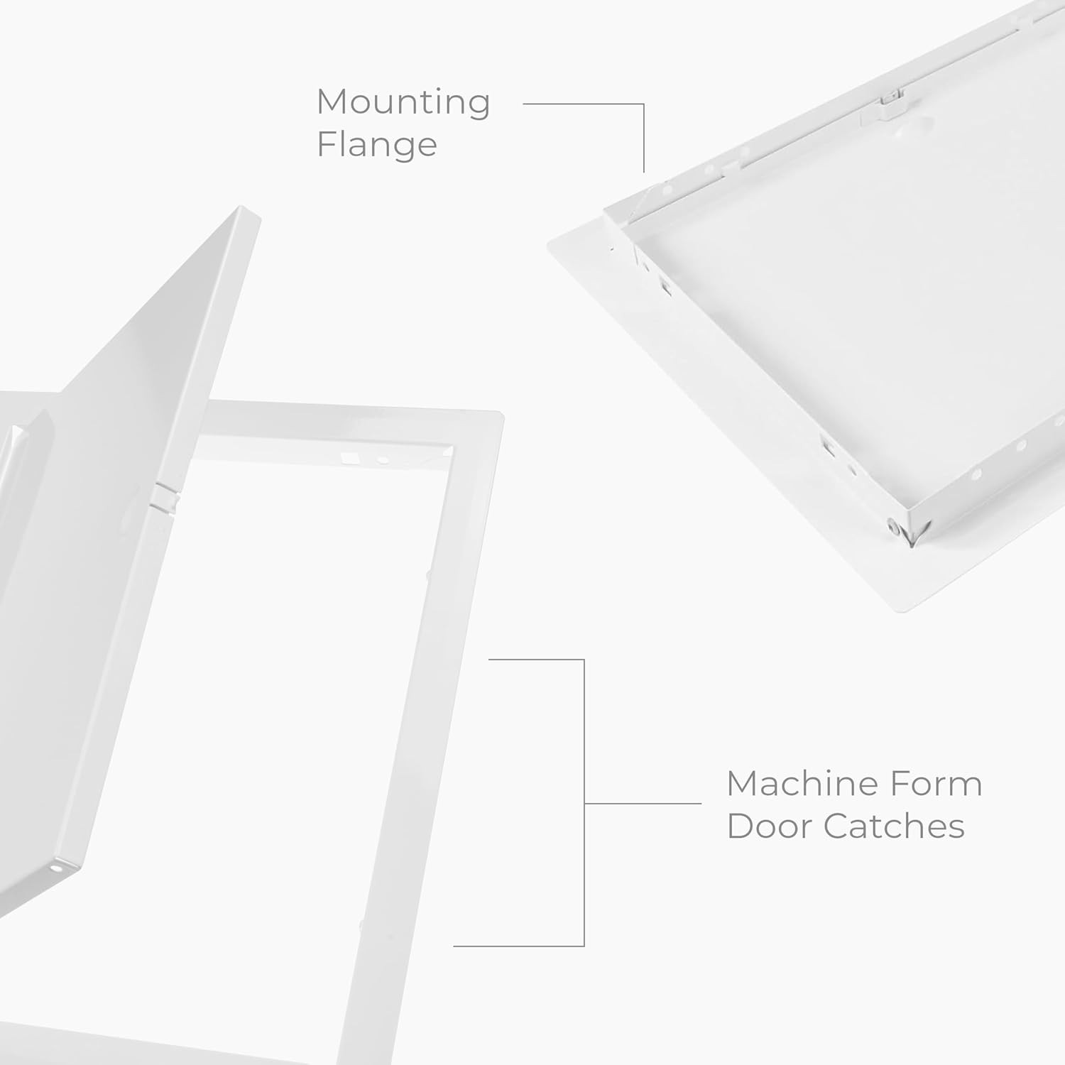 White Rectangular Drywall Access Panel 12x24' - Easy Installation & Access