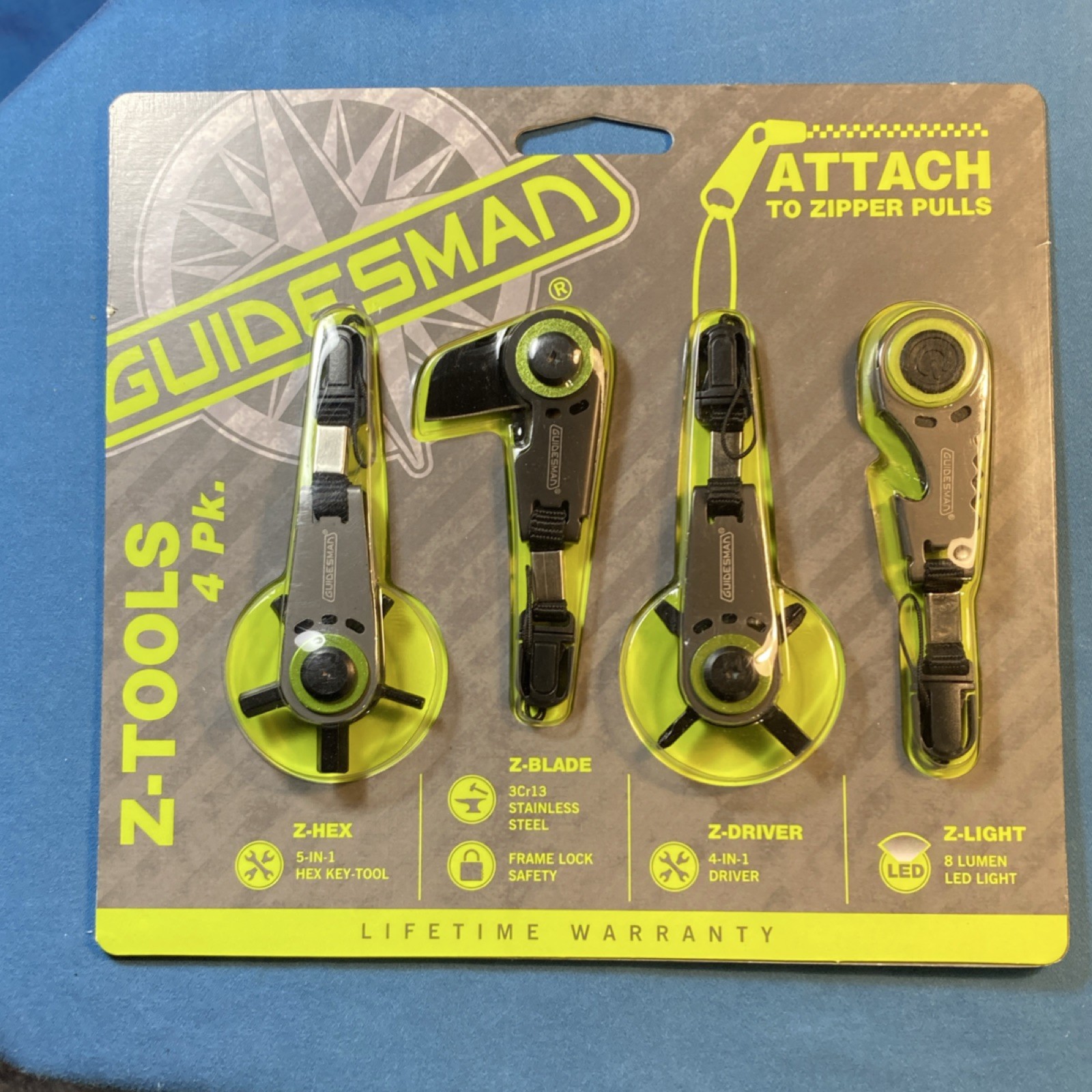 Guidesman 4 Piece Multi-Tool Set 3Cr13 Stainless Steel Titanium Coated Handle