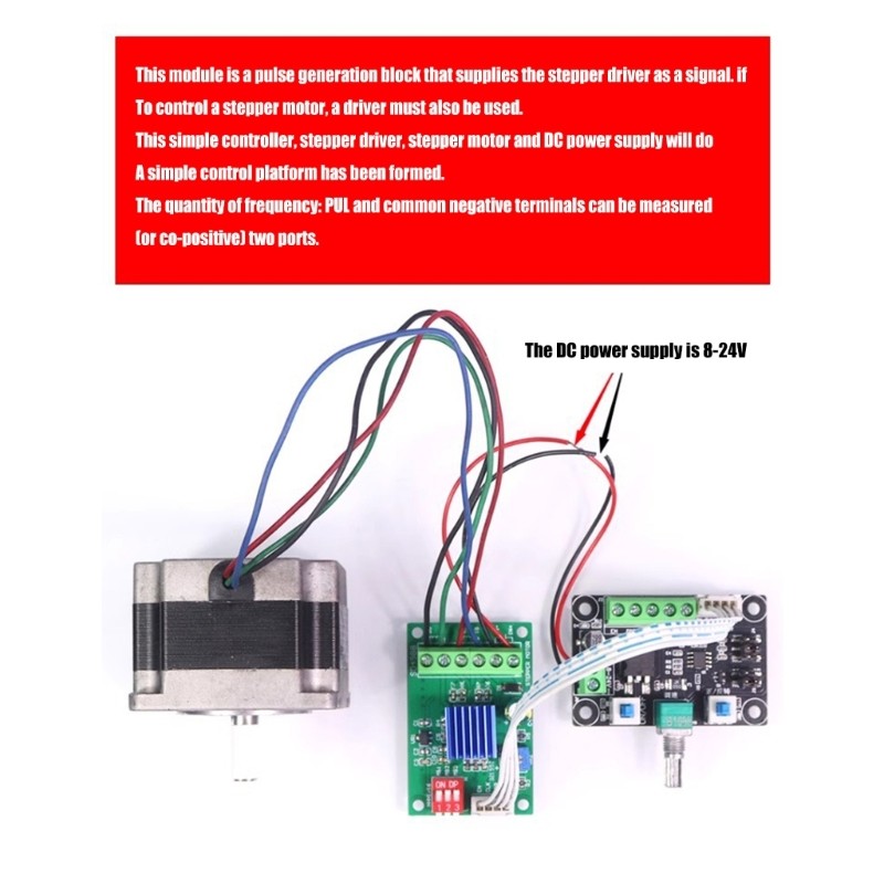 24V 12V Stepper Motor Driver Controller Module Speed Control Forward Reverse