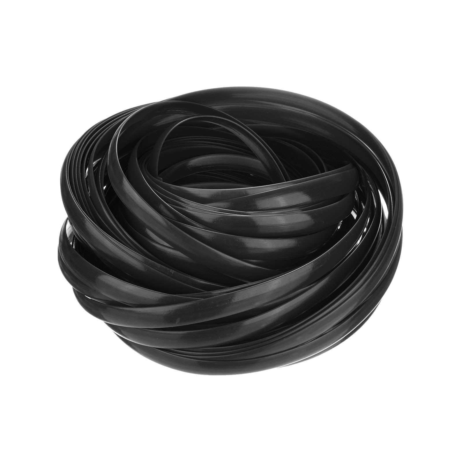 1-Pack Wicker Repair Kit, 8mm x 66ft/20m Plastic Flat Rattan [Black]