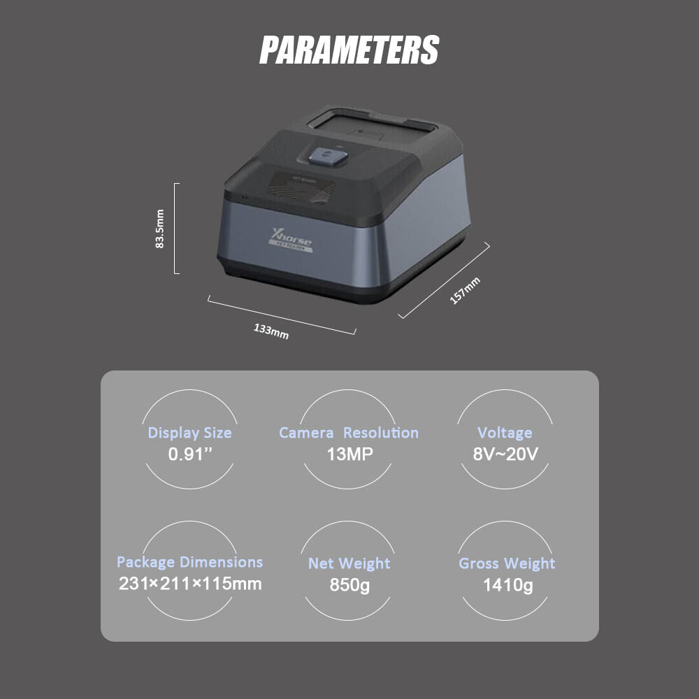 Xhorse Key Reader XDKP00GL Blade Skimmer Key Identification Device Professional