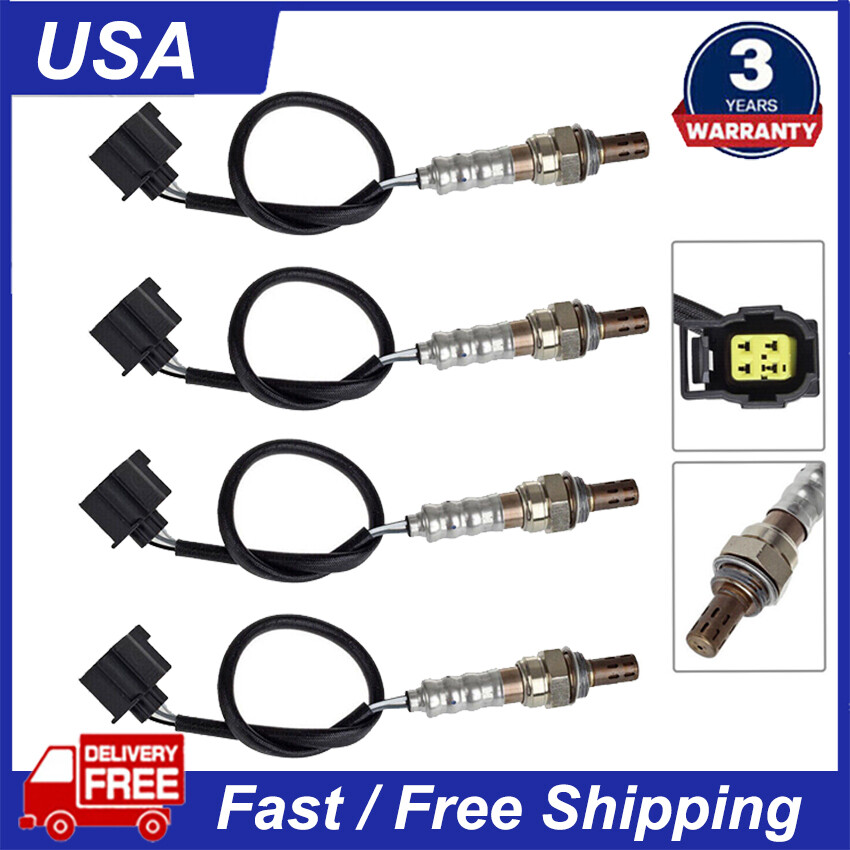 4PCS Oxygen Sensor 234-4274 Up+Down For 2002-2010 Dodge Ram 1500 3.7L 4.7L USA