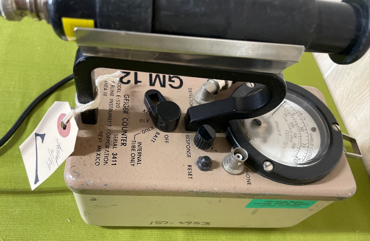 Eberline E520 Radiation Geiger Counter Meter with HP270 Probe