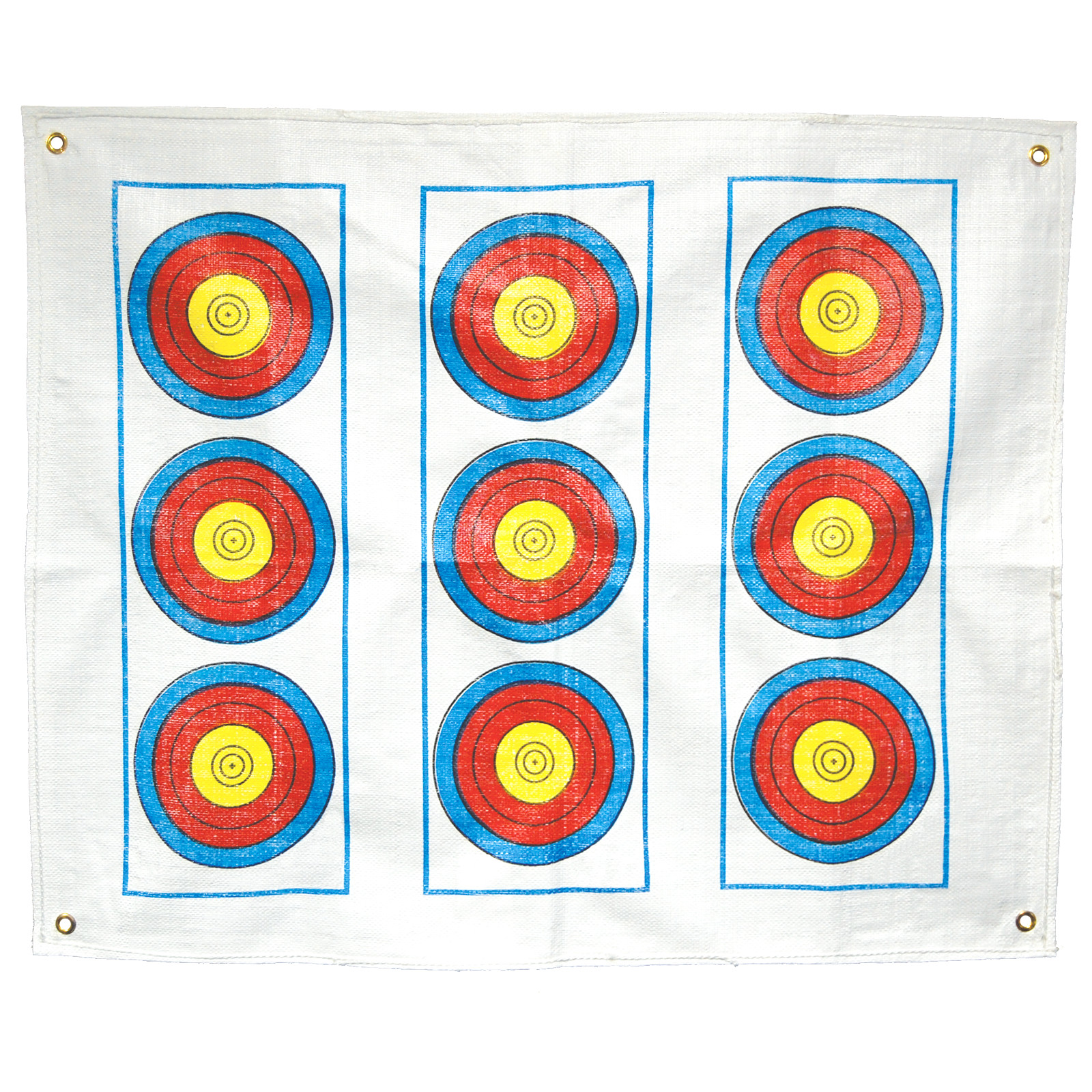 Morrell Vertical 3 Spot Polypropylene Target Face with Grommets and Self-Healing