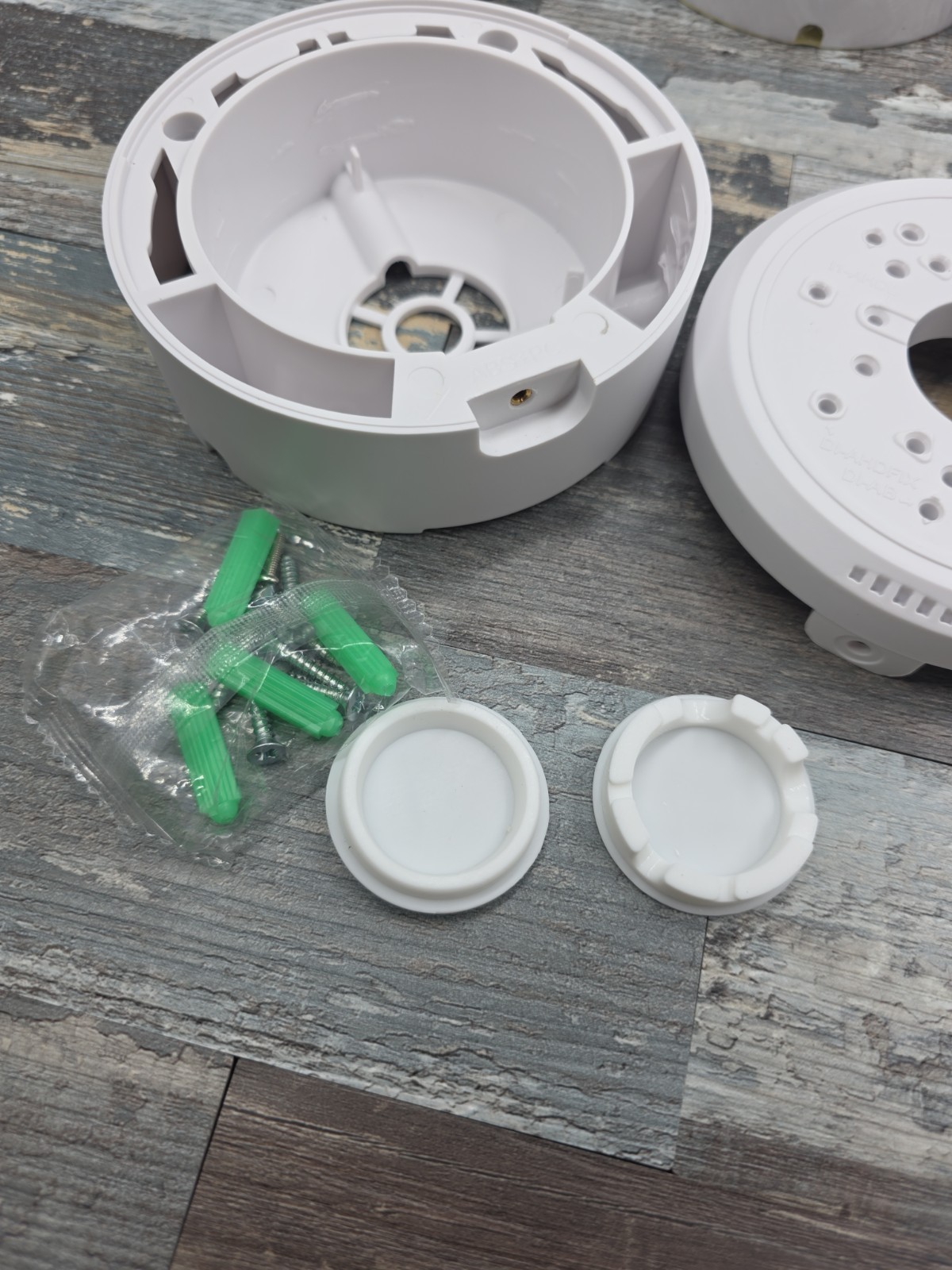4-White Junction Box for Security and Surveillance Cameras