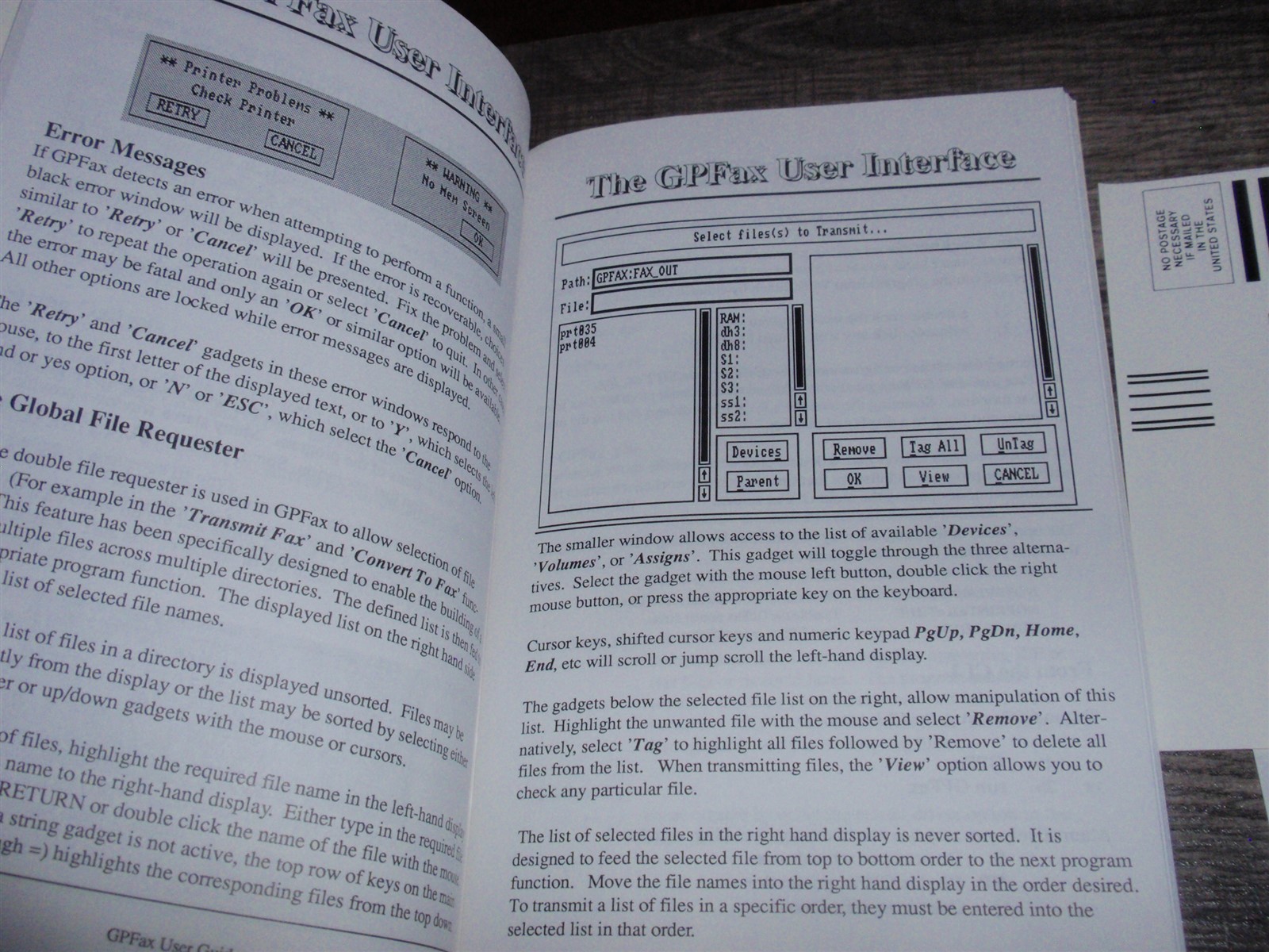GP Fax Software on 3.5" Floppy Disk 1992 for Commodore Amiga Computers Supra Mod