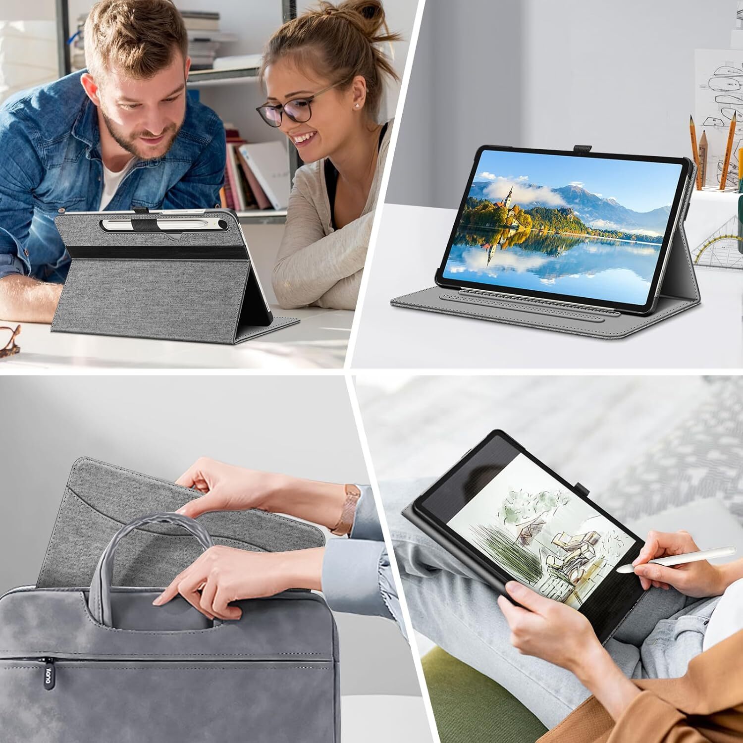 Case For Samsung Galaxy Tab S9 FE 10.9 Inch 2023 Protective Cover Sleep /Wake