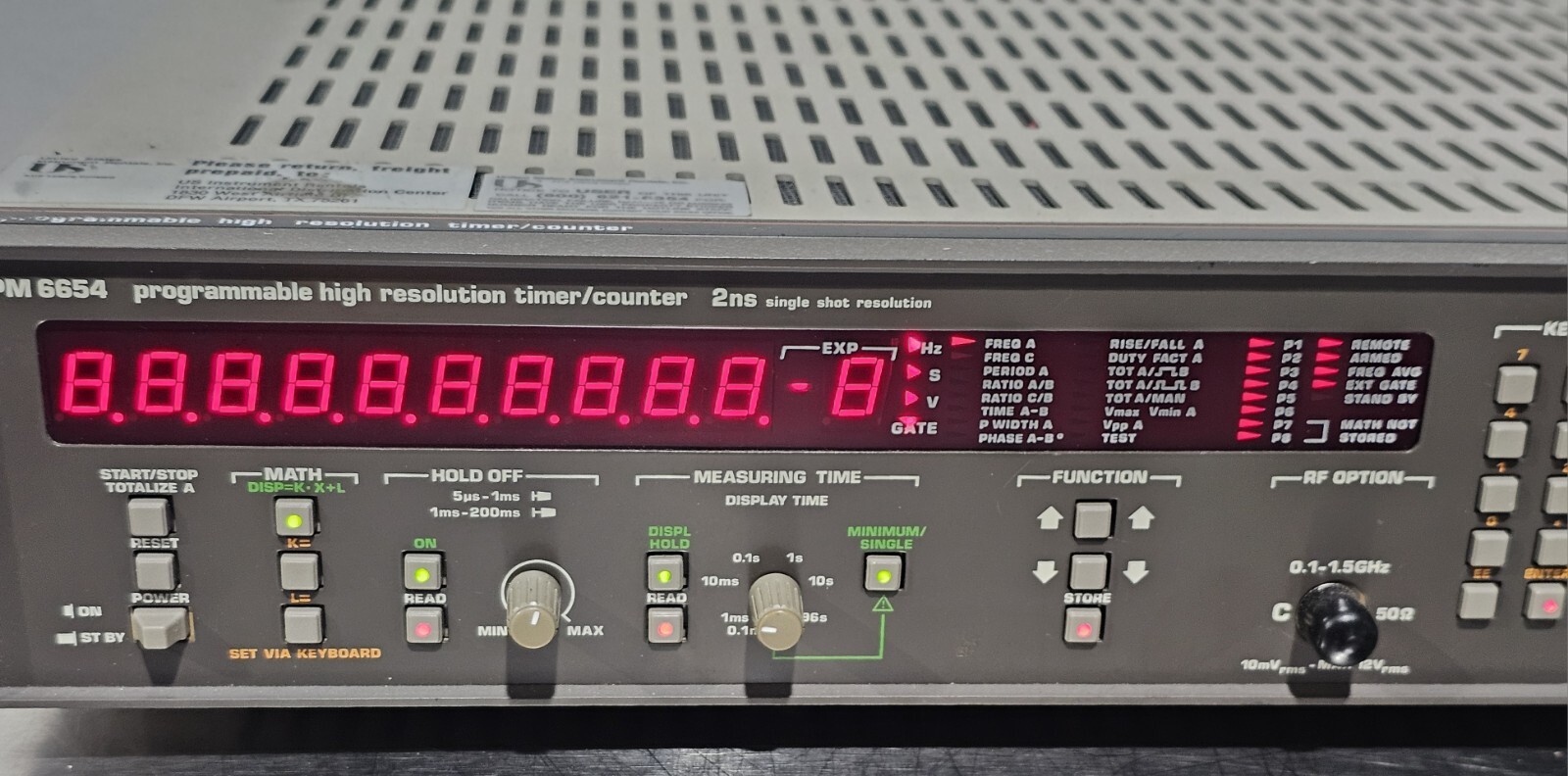 Philips PM 6654 Programmable High Resolution Timer/Counter