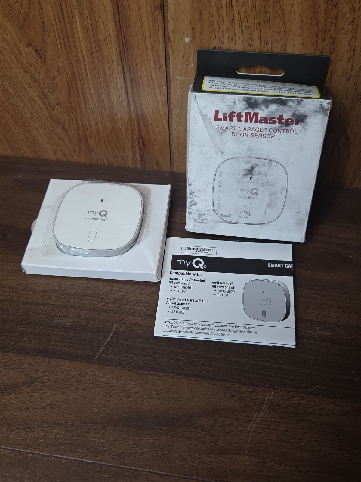 LiftMaster Smart Garage Control Door Sensor - 821LMC-Sensormc White Open Box