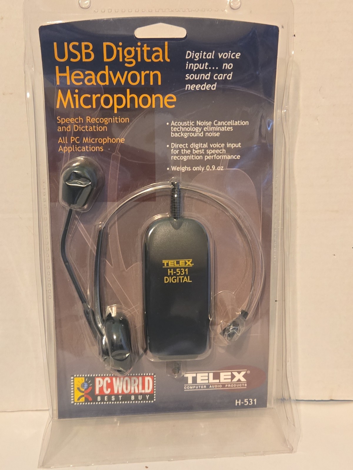 Telex H-531 USB Digital HeadWorn Microphone Speech Recognition Dictation New