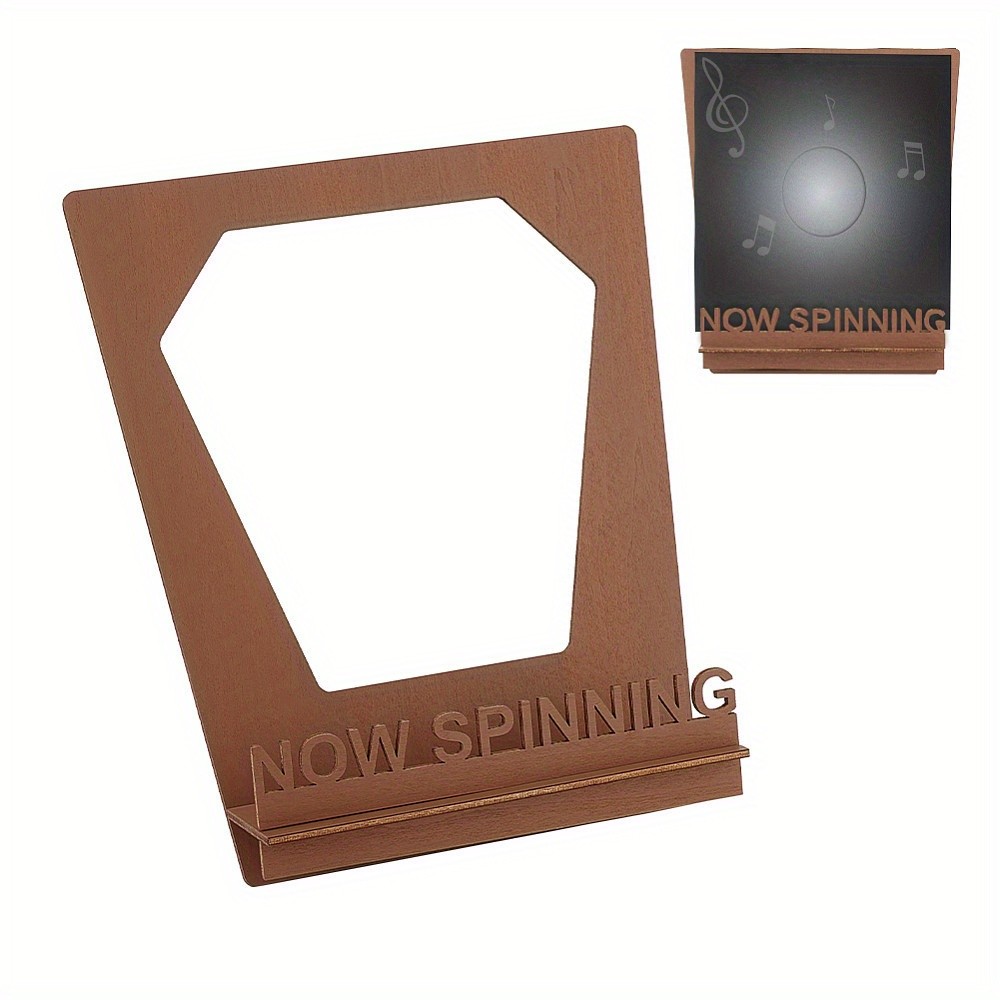 1set Music Note Wood Record Display Stands Peru 15x15.2x20cm Storage