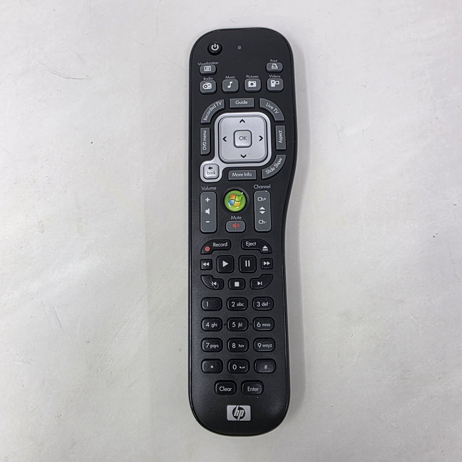 HP Remote Control All In One TV Windows Media Center 5070-2583 438584-001 Tested