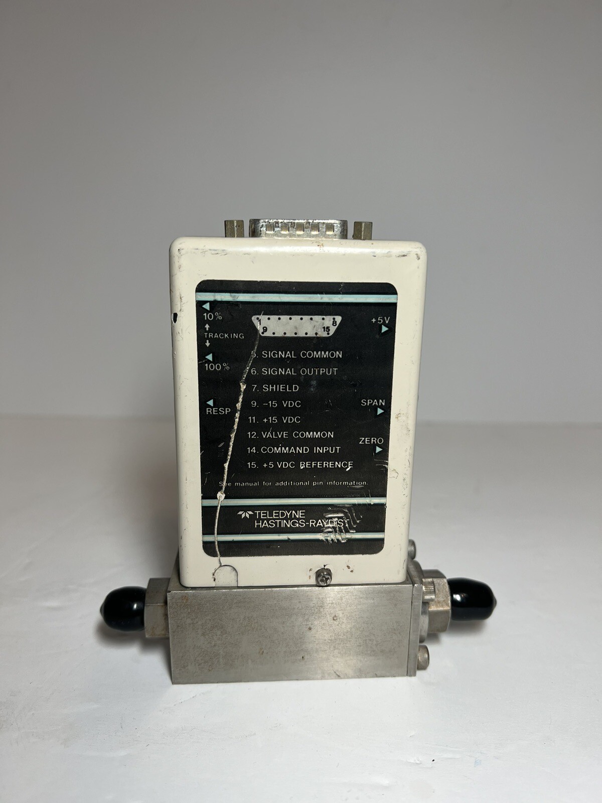 Teledyne Hastings Mass Flow Controller Model 202C, 0-500 SCCM, Air