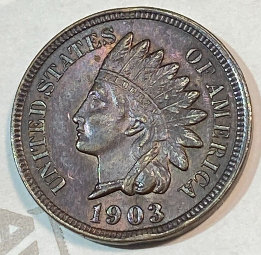 1903 Indian Cent Nice Original Brown Uncirculated CHRC
