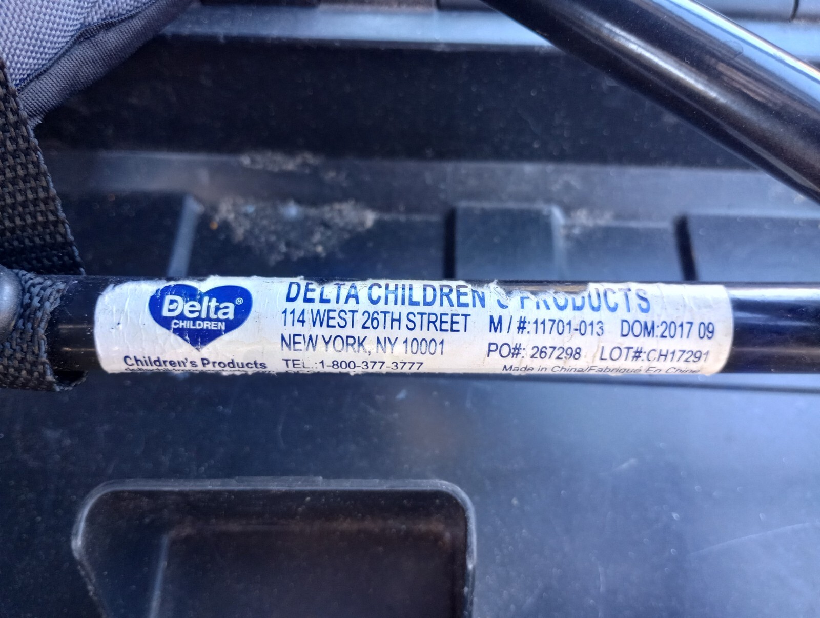 Delta double stroller rear single wheel. Size 5-1/4"