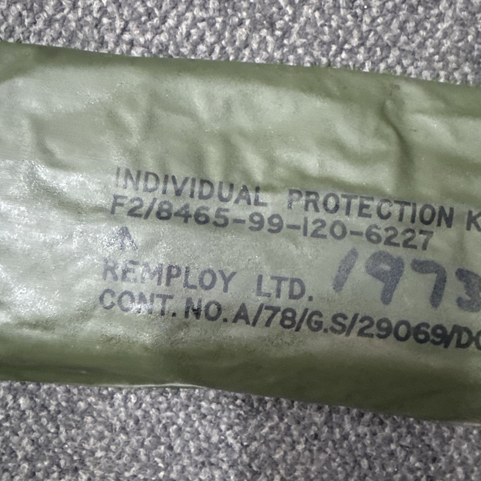 British Forces,individual protection kit MOD 1973