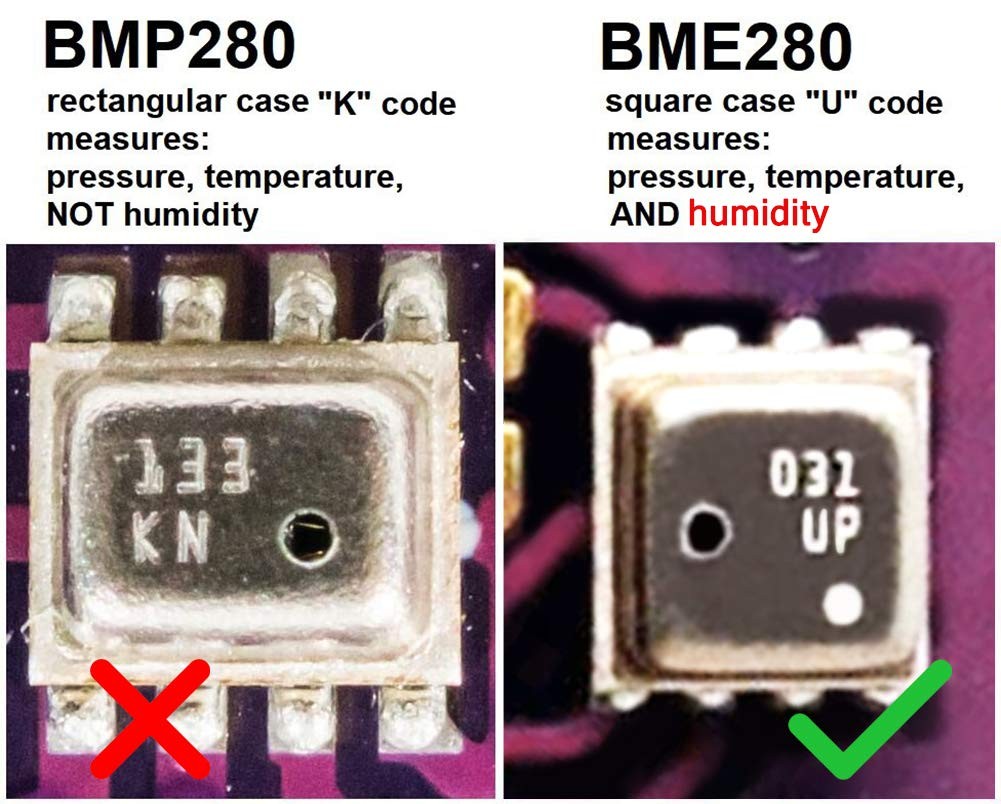 3 Pcs BME280 Digital 5V Temperature Humidity Barometric Pressure Sensor