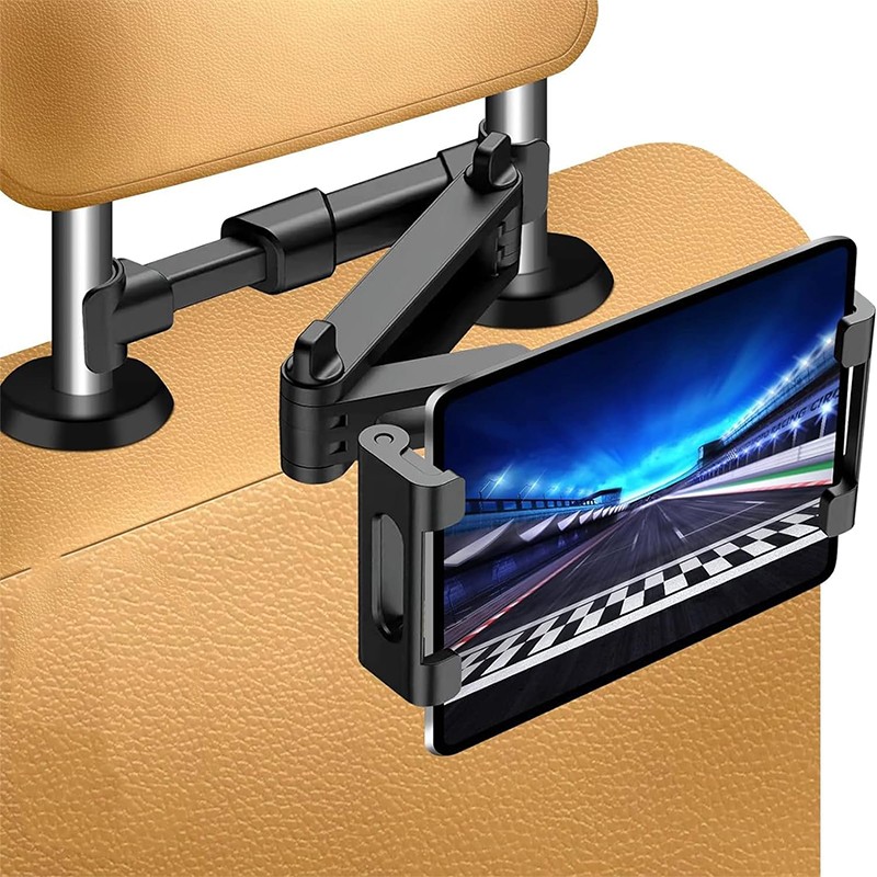 360° Car Back Seat Headrest Mount Tablet Holder for 5.5-10.2”  iPad Cell Phone