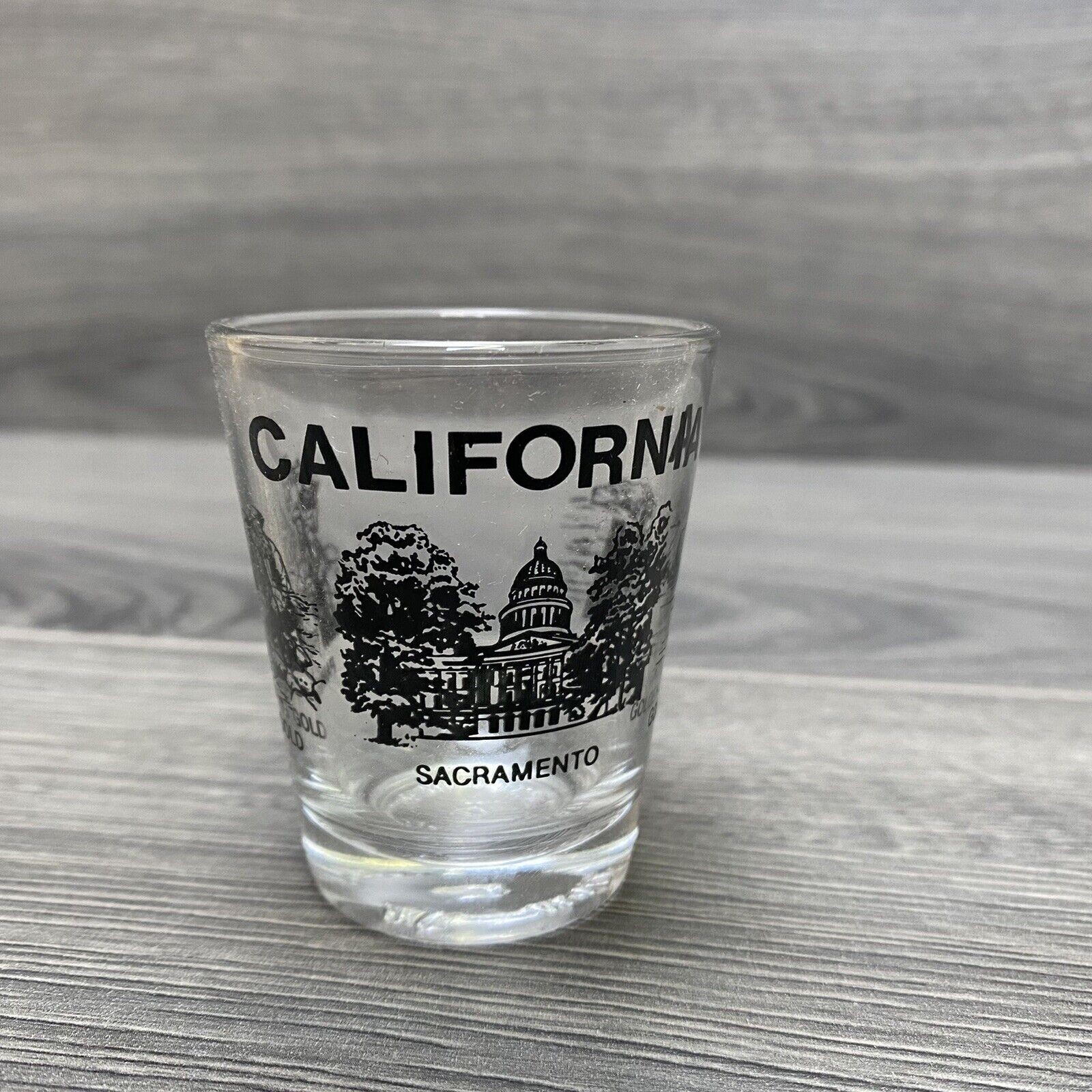 California Golden State SHOT GLASS Whiskey Shot Glass Souvenir