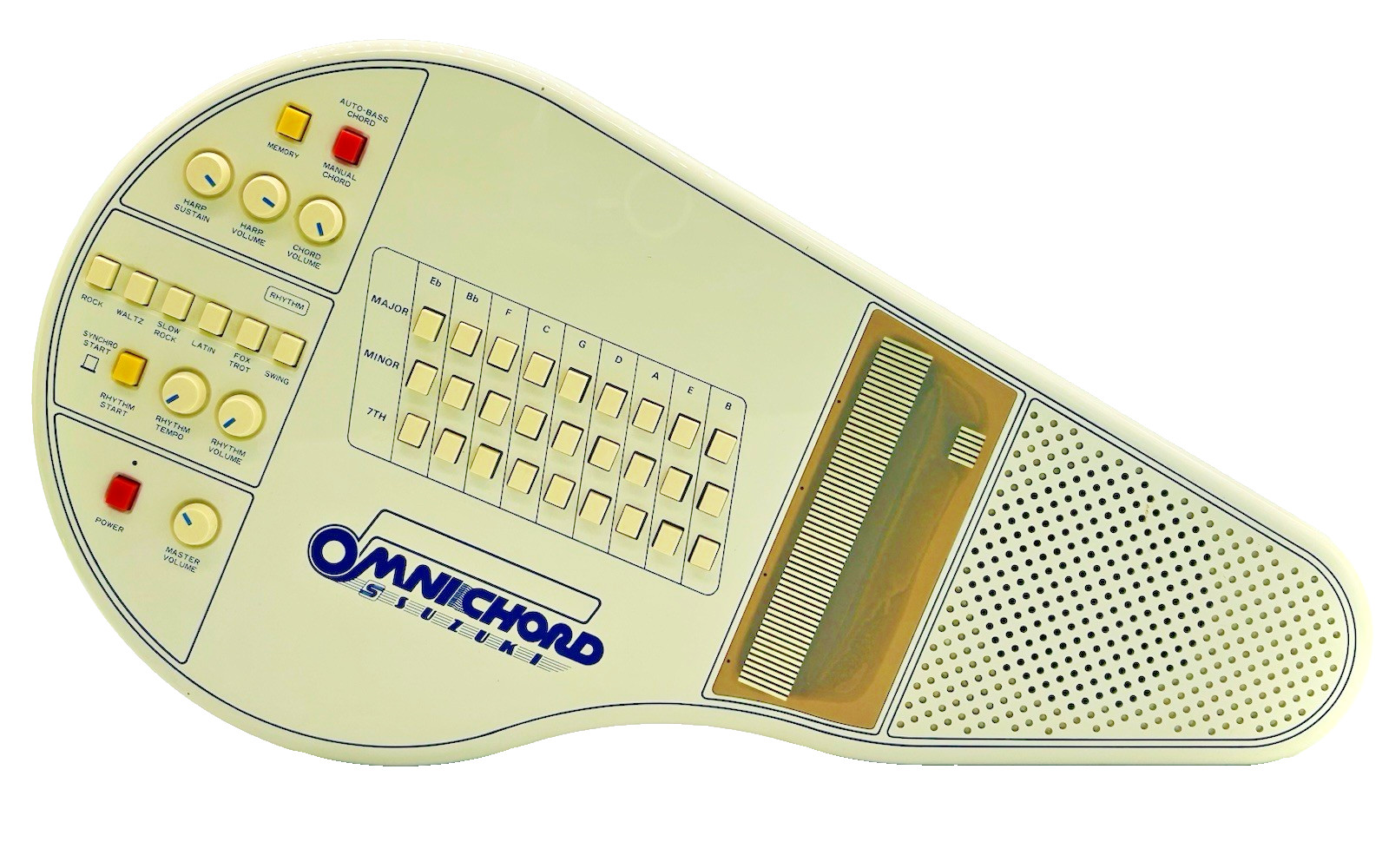 Suzuki Omnichord OM-27 Vintage Electronic Strumplate with OEM Case Tested