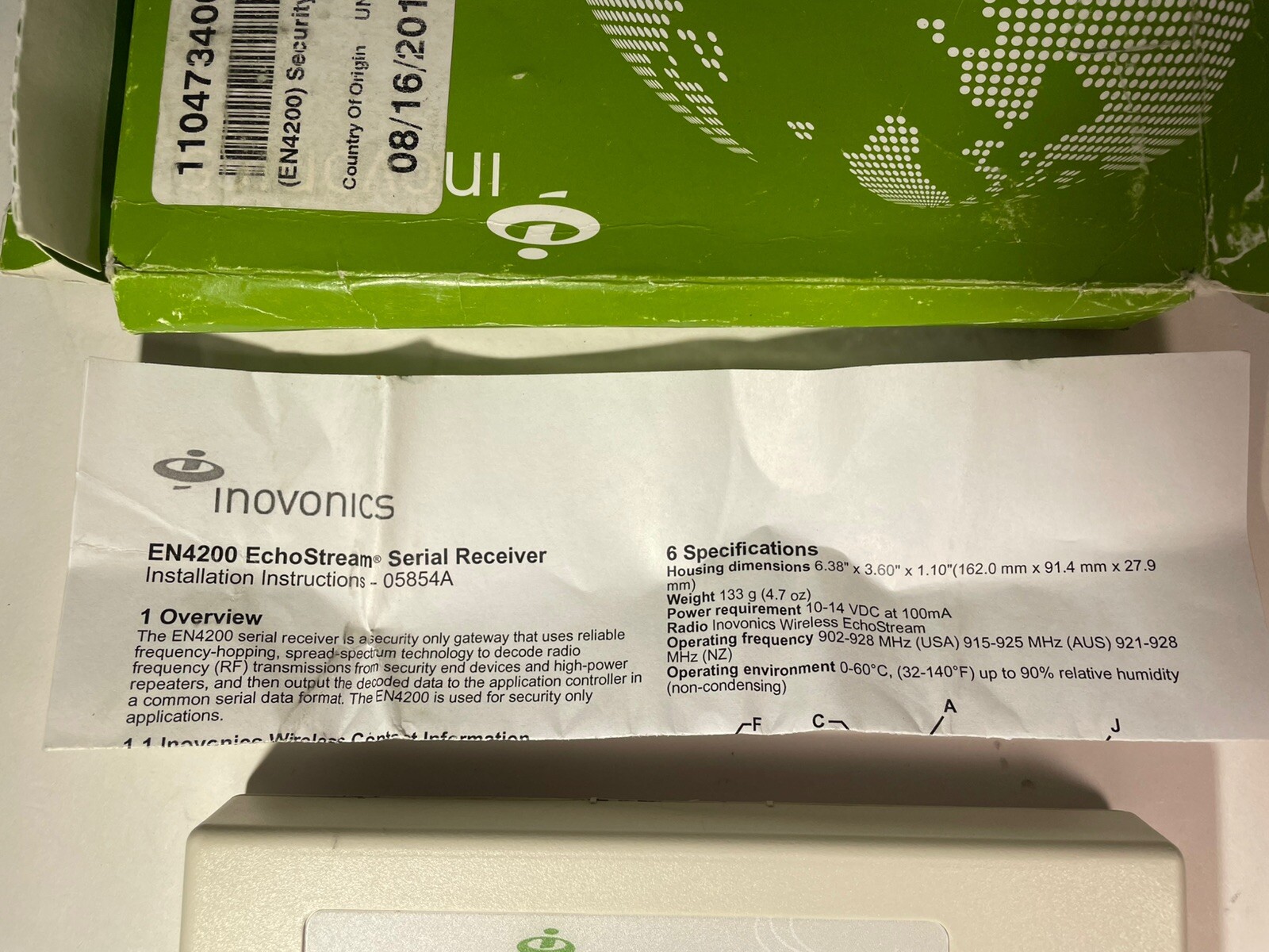 Inovonics EN4200 Security only serial receiver