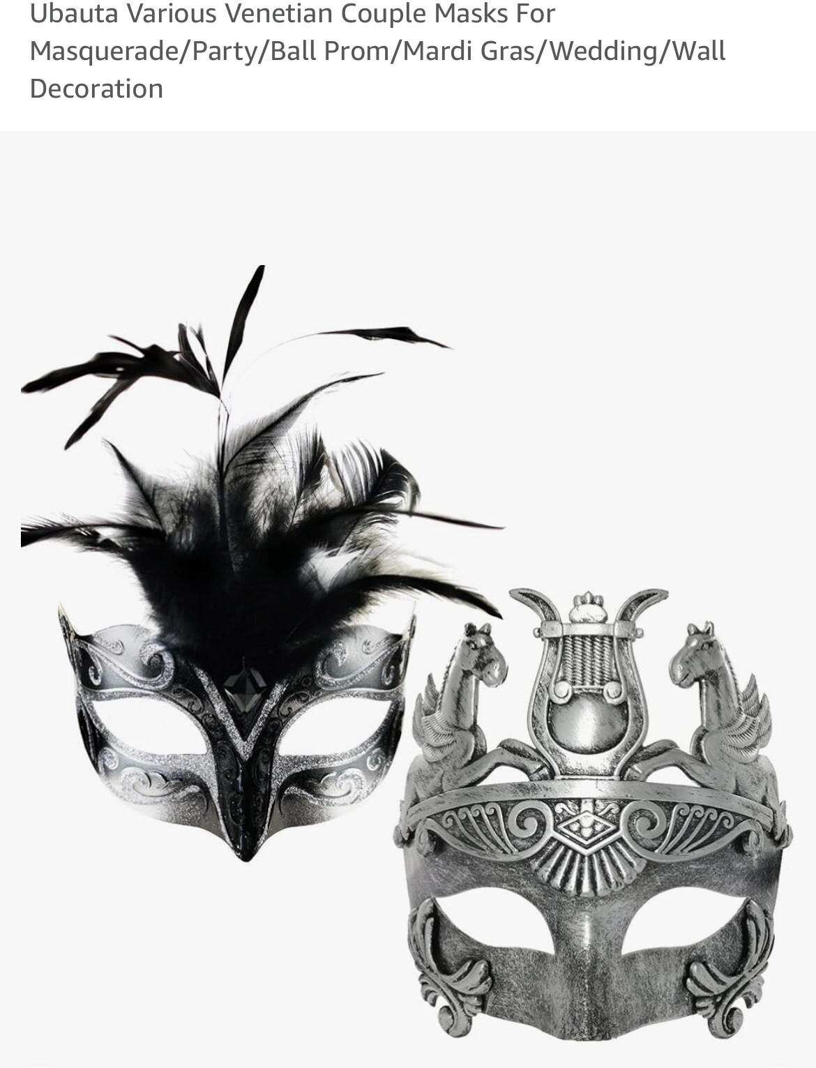 Masquerade Couples Mask