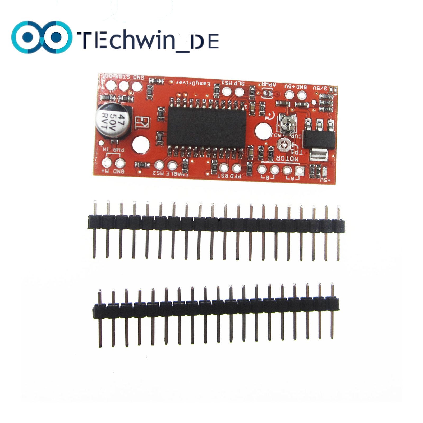 5PCS EasyDriver Shield stepping Stepper Motor Driver V44 A3967 For Arduino