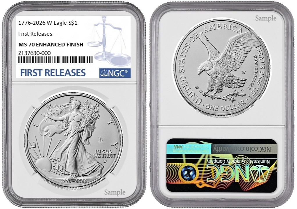 2026 W Silver American Eagle $1 Enhanced NGC MS70 First Releases #379