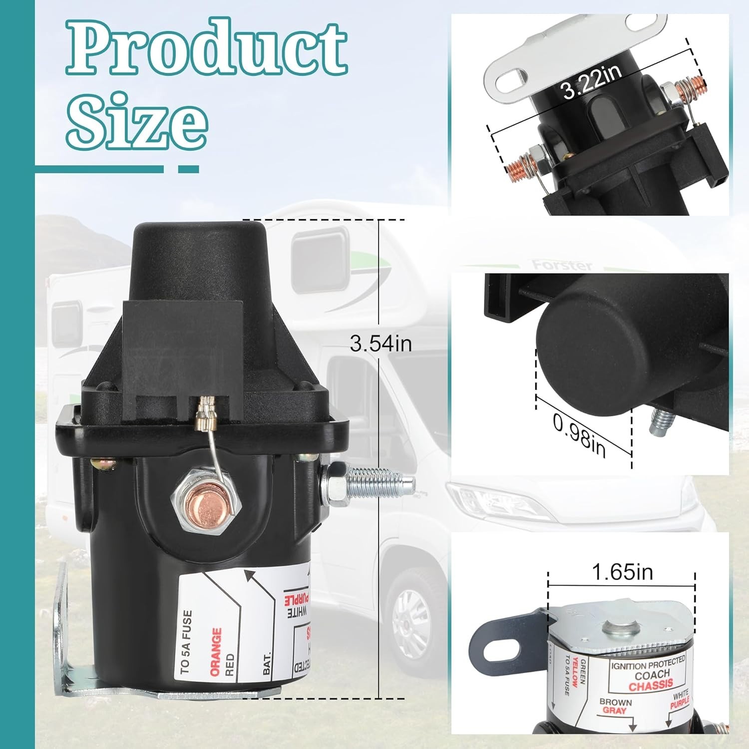 Intellitec RV Battery Disconnect Solenoid