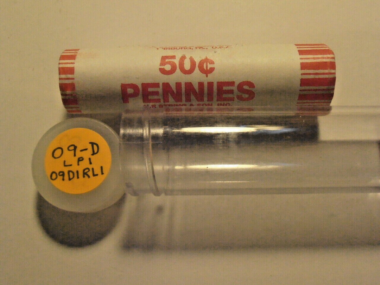 2009 D - LP1 BU Lincoln Cent Roll in Bank Wrapper (09D1RL1)