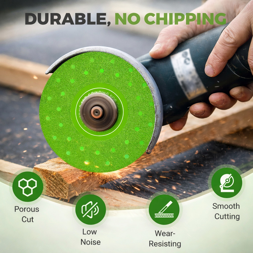 3PCS Rock Plate Flat Grinding Blade Tile Chamfering Cutting Sanding Blade Tool