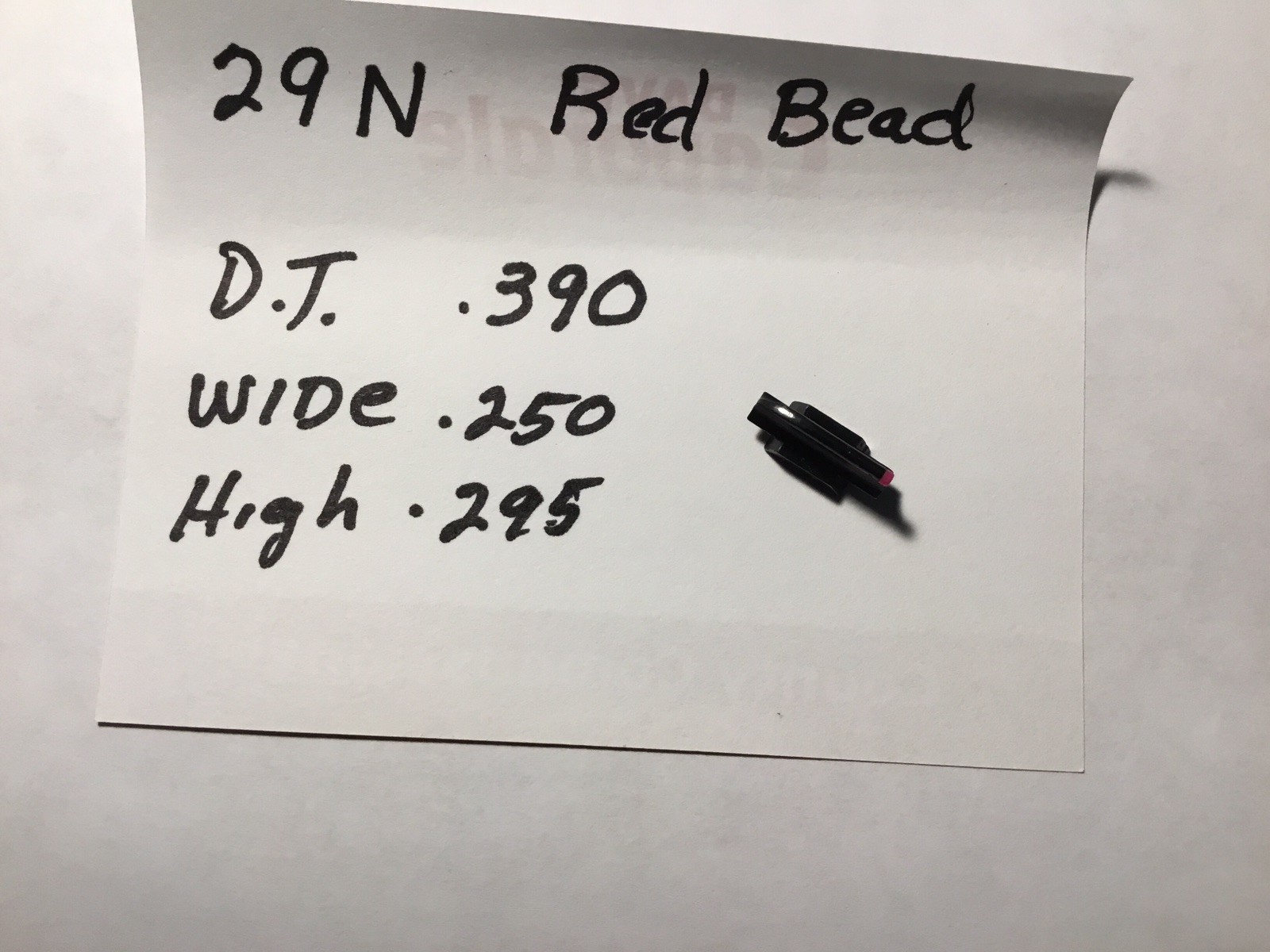 29N Front Sight Blade Red Bead N.O.S. See Details
