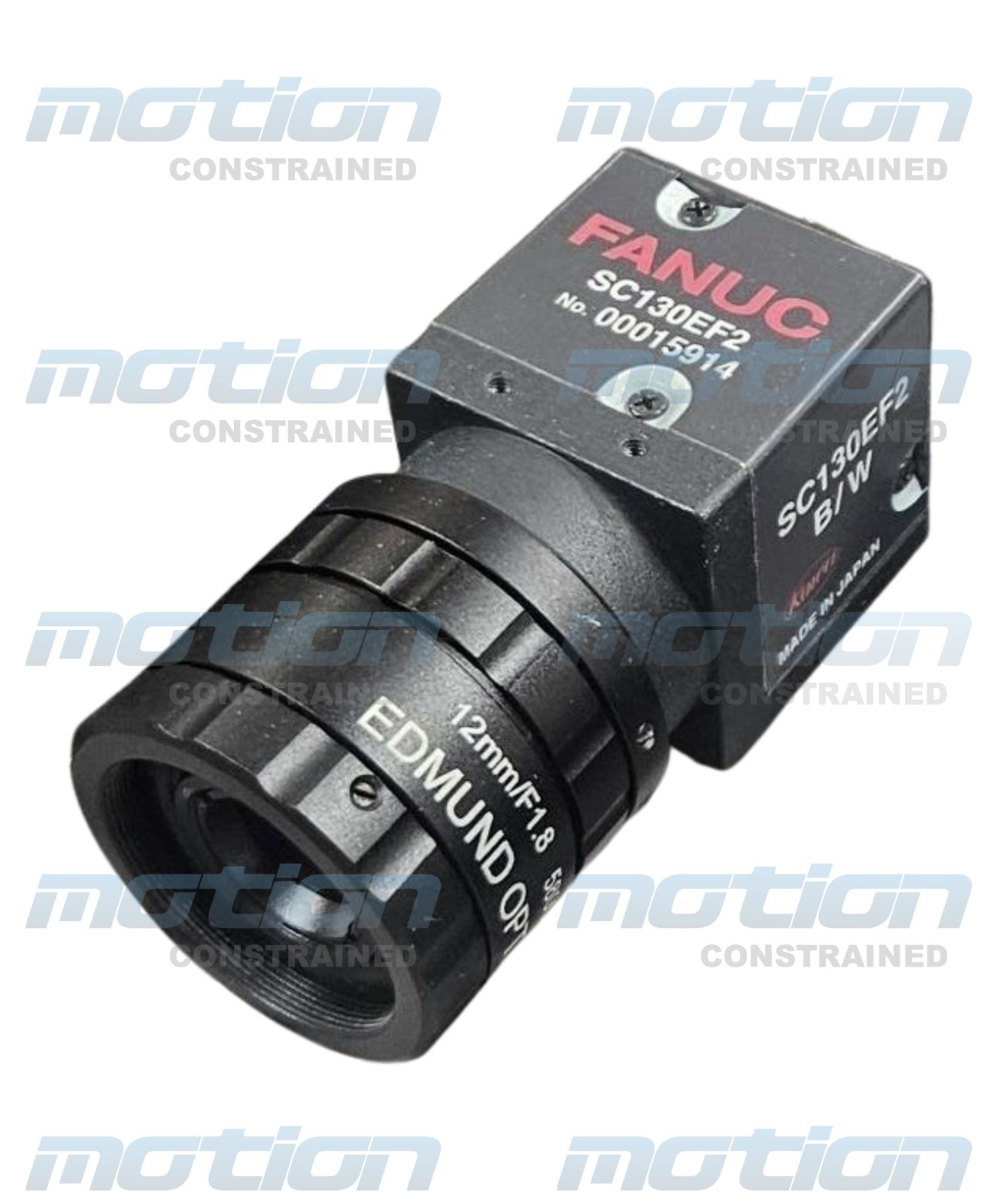 Fanuc Robotics SC130EF2 Machine Vision B/W Camera w/ Edmund 58001 12mm Lens