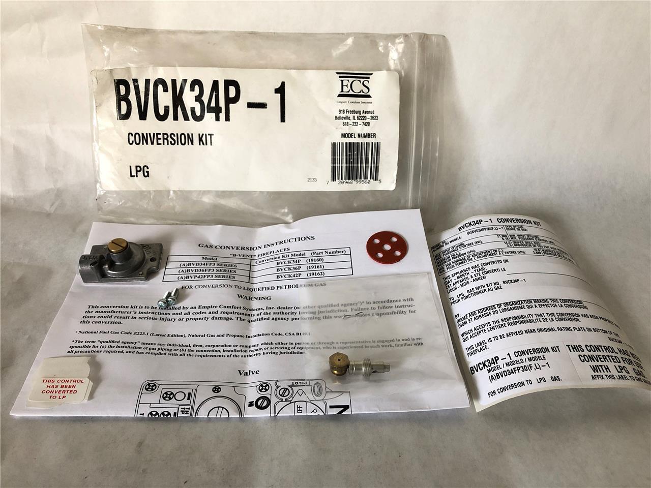 Empire (ECS) BVCK34P-1 Gas Conversion Kit
