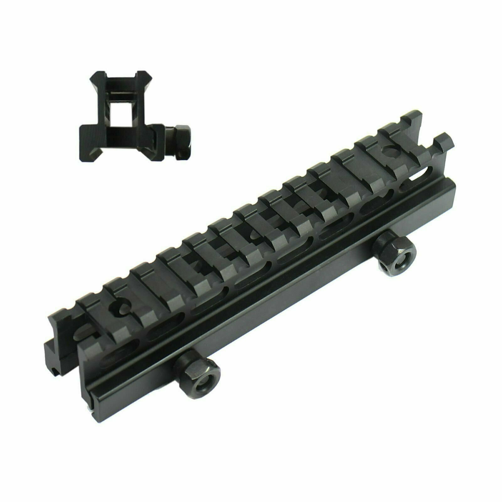 Tactical See-Thru Flat Top 1" Riser Scope Mount for Picatinny Rail