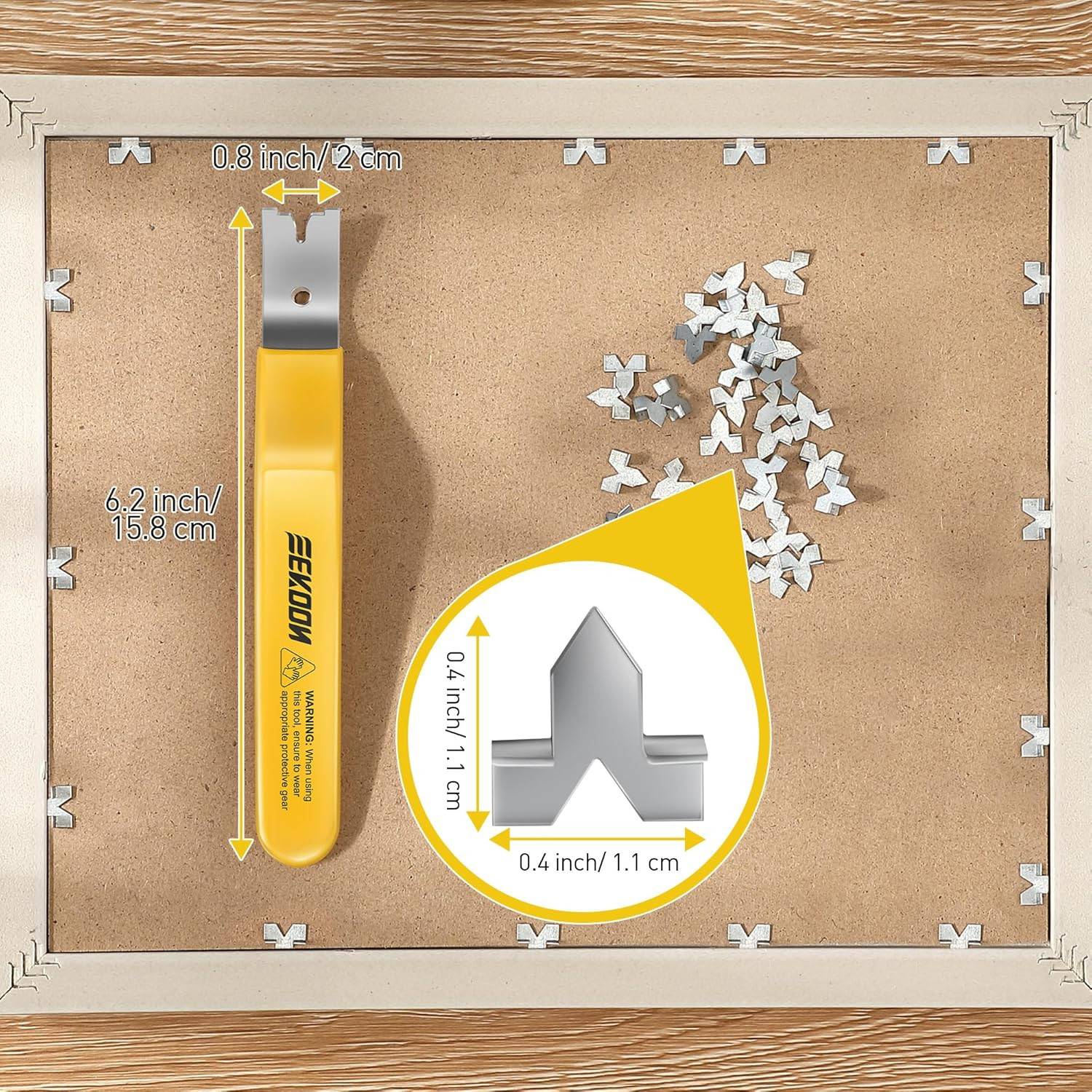 Glazier Point Driver, Glazier Setting Tool with 100 Push Points, Glazing Push Po