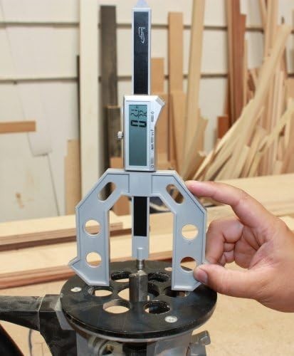 iGaging Digital Height Gauge 6" Electronic Depth Router Table Saw Weld Set Up
