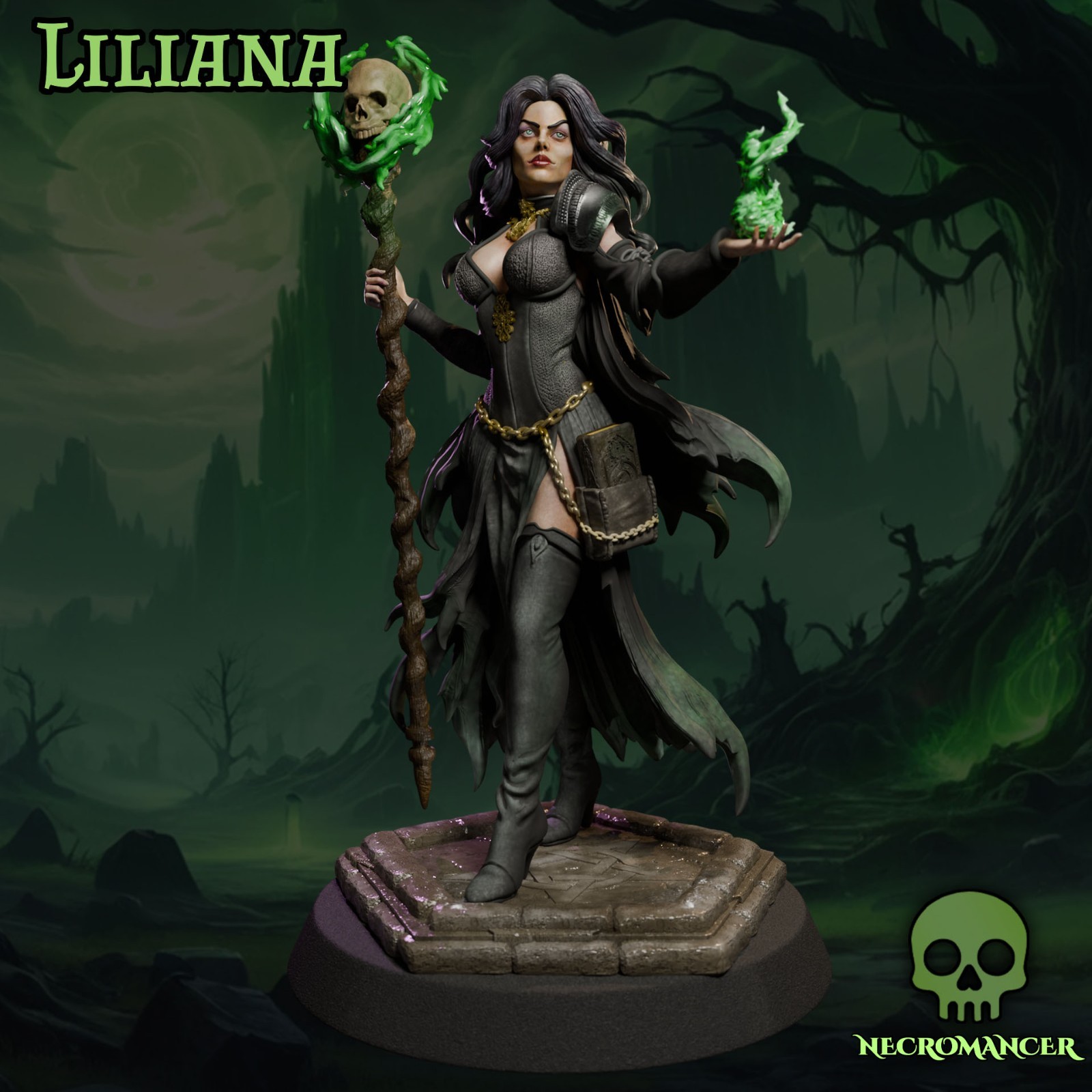 Dungeons & Dragons Playable Character - Female Human Liliana - Wizard, Sorcerer